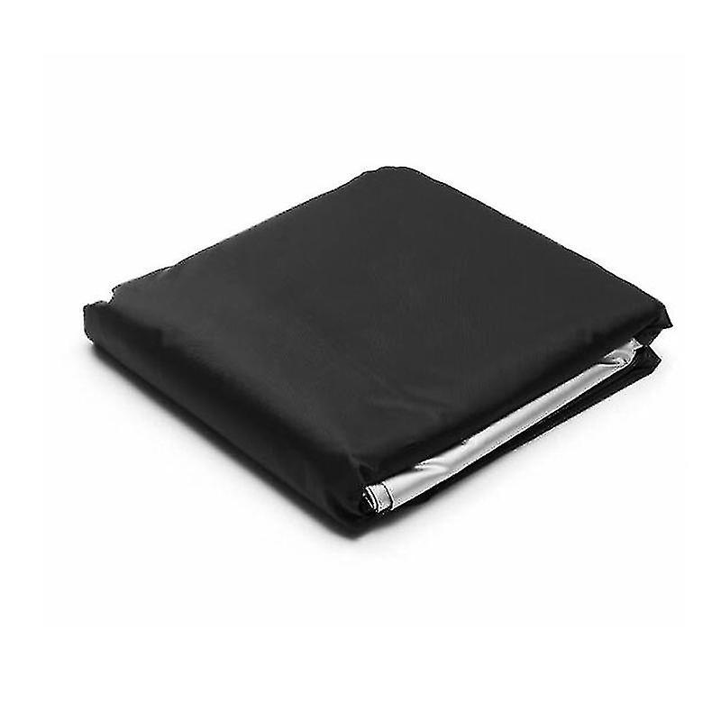 Kipiea 85"x85"x20" Outdoor Square Hot Tub Cover - 600D Waterproof Oxford, UV & Wind Resistant, Black