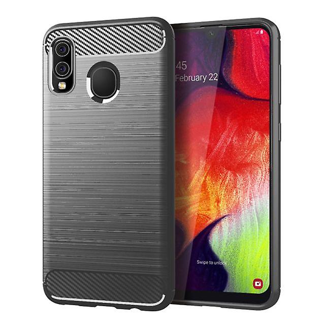Durable Soft Protective Shell Case for Samsung Galaxy A20 - Gray
