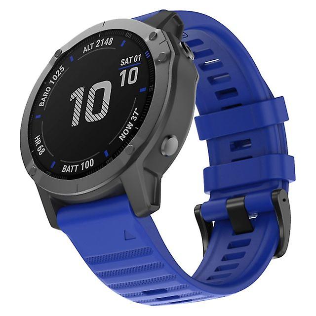 Silicone Watch Band til Garmin Fenix6X / Fenix5X / FeniX3 HR / D2 / Descent MK1 Fronce Blue