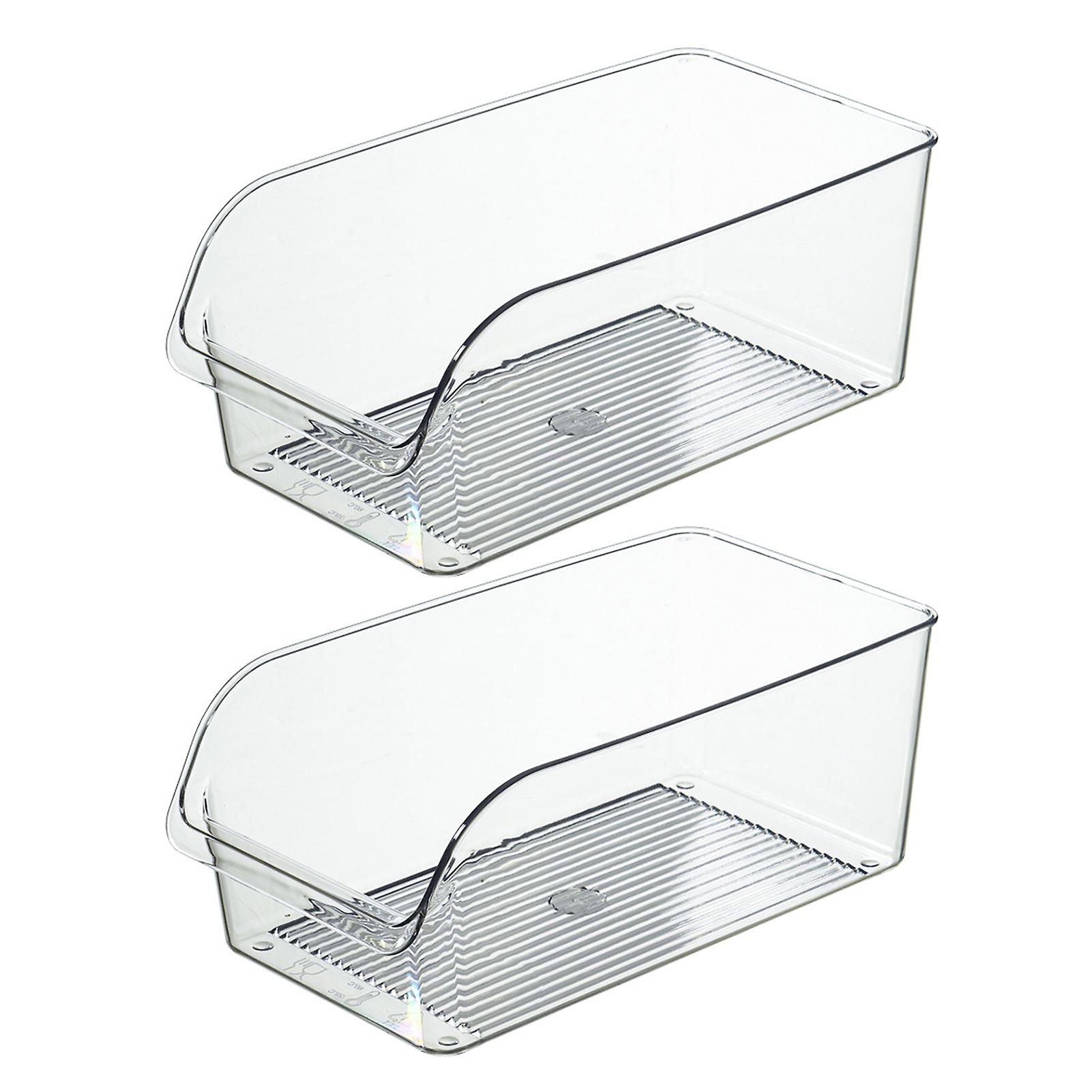 Refrigerator Storage Box with Drawer Handle Reusable Practical Storage Case for Beverages Food