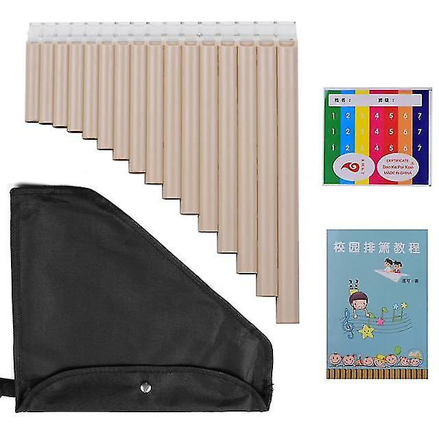 16 Pipe Pan Flute Panpipes C Key Pan Pipes For Beginners Students With Mouthpiece Carry Bag