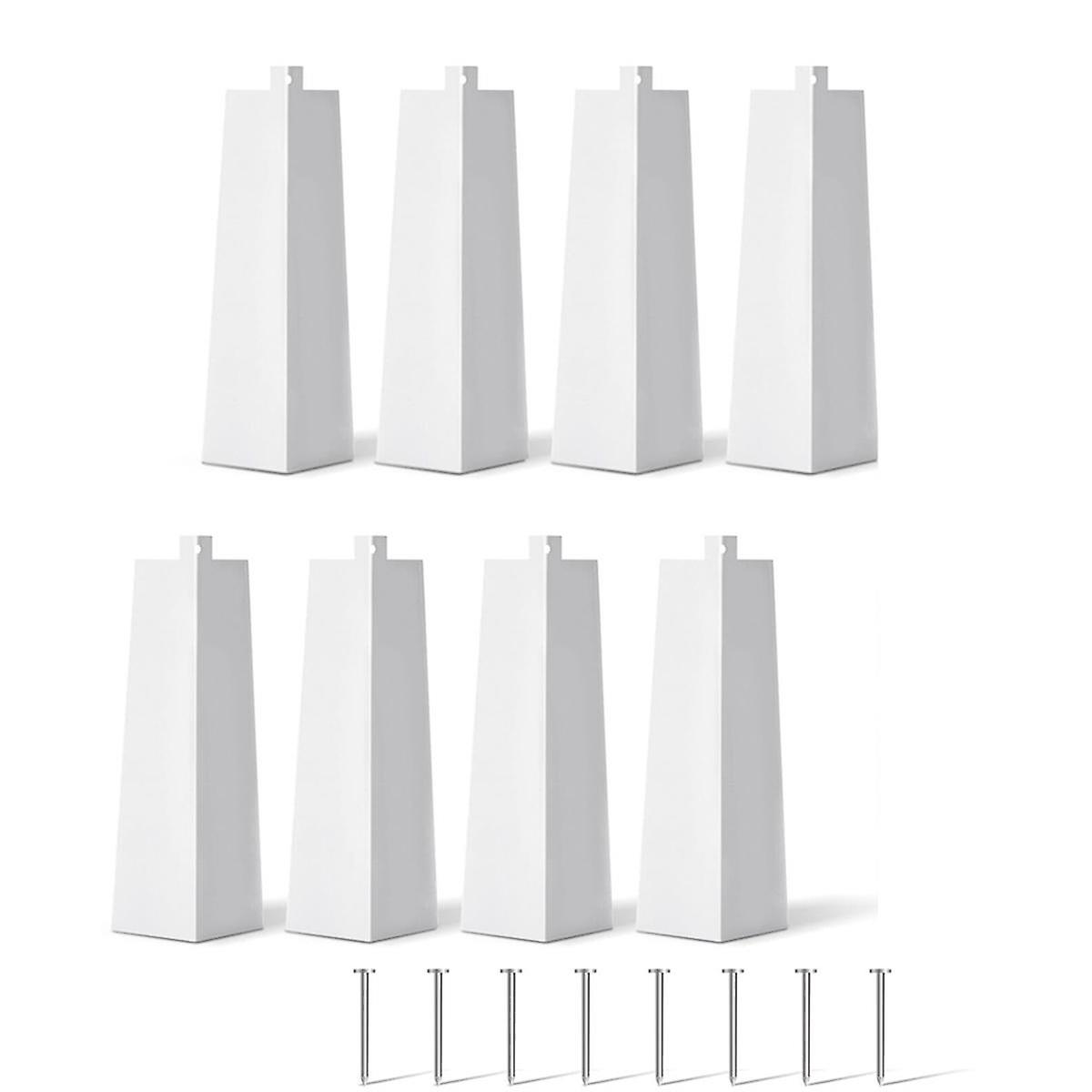 8 Pcs Aluminum Siding Corners 8 Inch Outside White Siding Corner Caps Smooth Siding Aluminum Corner