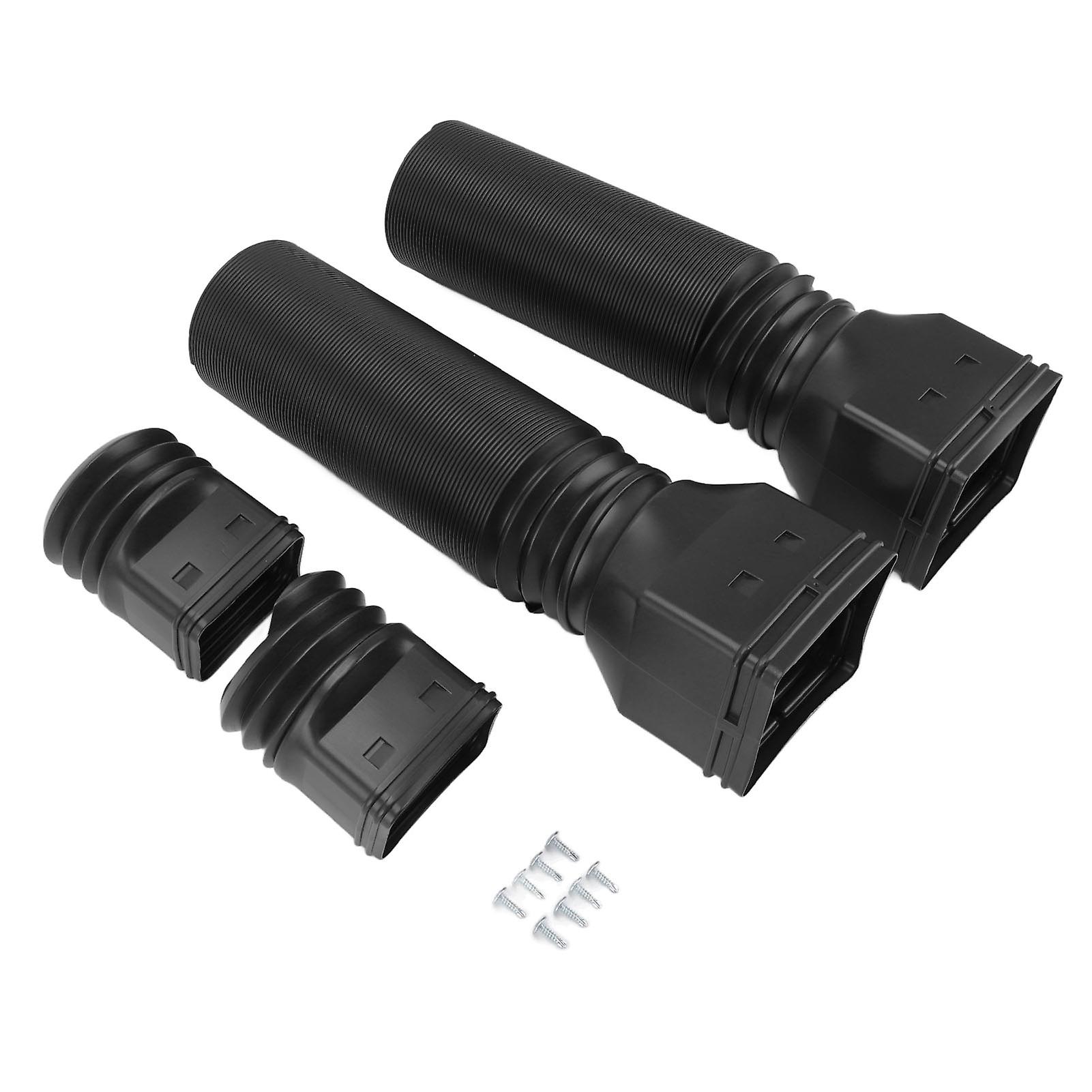 Rain Gutter Downspout Extensions Flexible Universal Drain Downspout Extender Drainage Connector Extendable From 20in to 29in Black