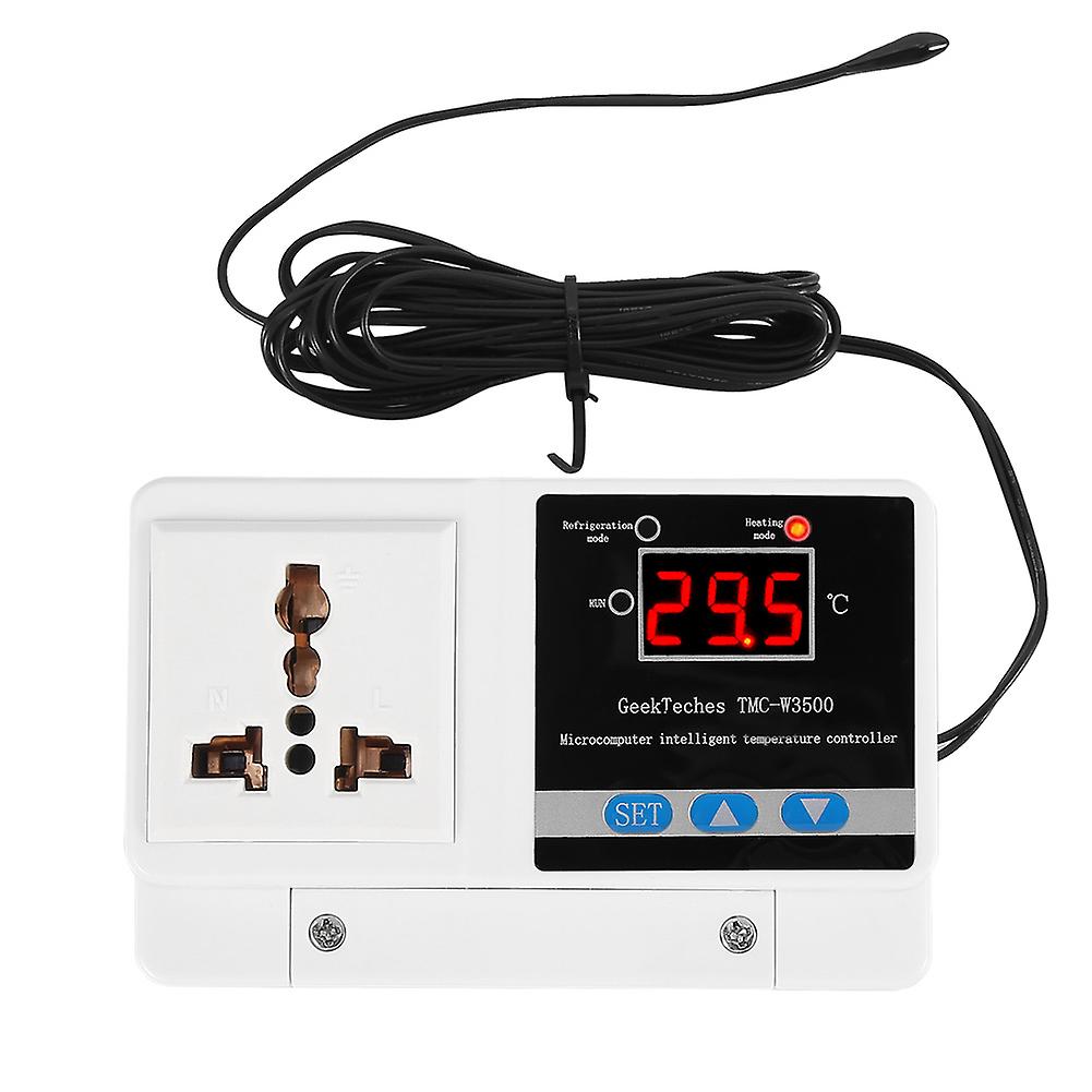TMC-W3500 AC110 - 250V Digital Temperature Controller Thermocouple Thermostat with Sensor Universal socket