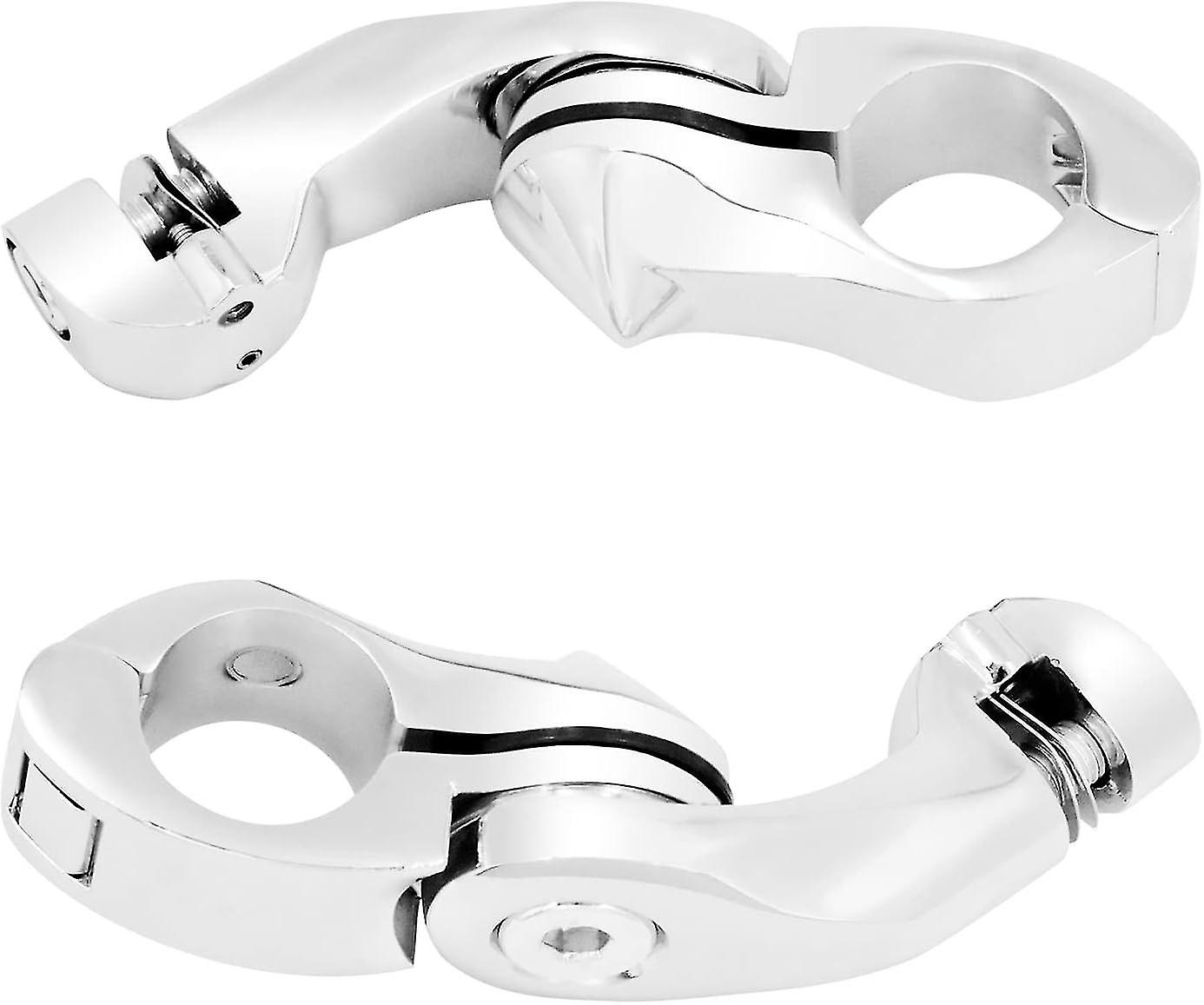 1 1/4 "ショートアングルハイウェイペグマウントハーレーツーリングエレクトラロードキングストリートグライドソフテイルに適合