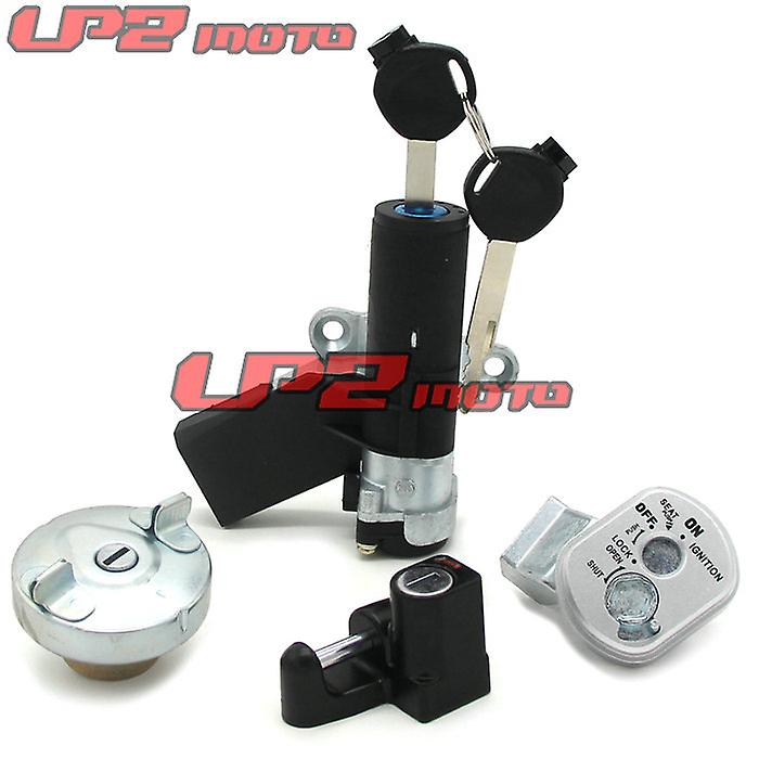 תואם הונדה NPS50 Ruckus 50 2003-2017 מנעול דלת חשמלי מכסה מיכל דלק מנעול נרתיק מלא