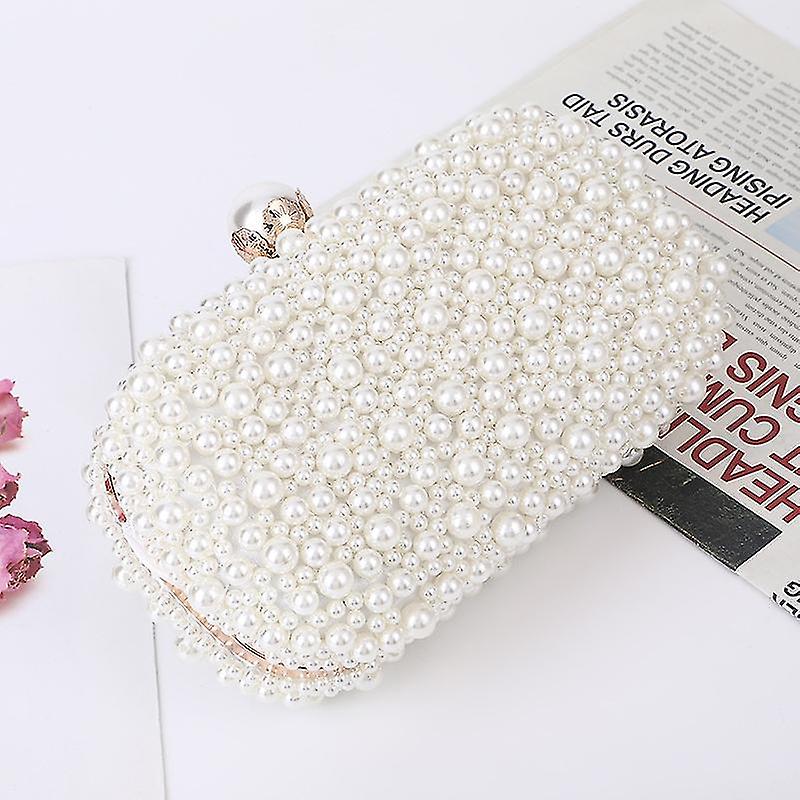Pearl Evening Bag Soft Face Lock Ladies Shoulder Bag