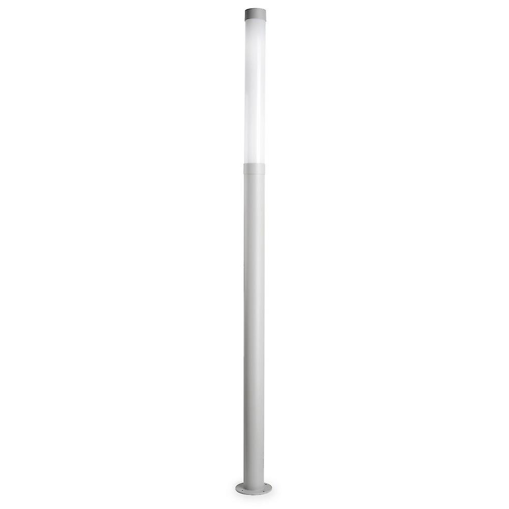 Lyon Outdoor LED Bollard Grey, Opal IP65 3000K Dimmable