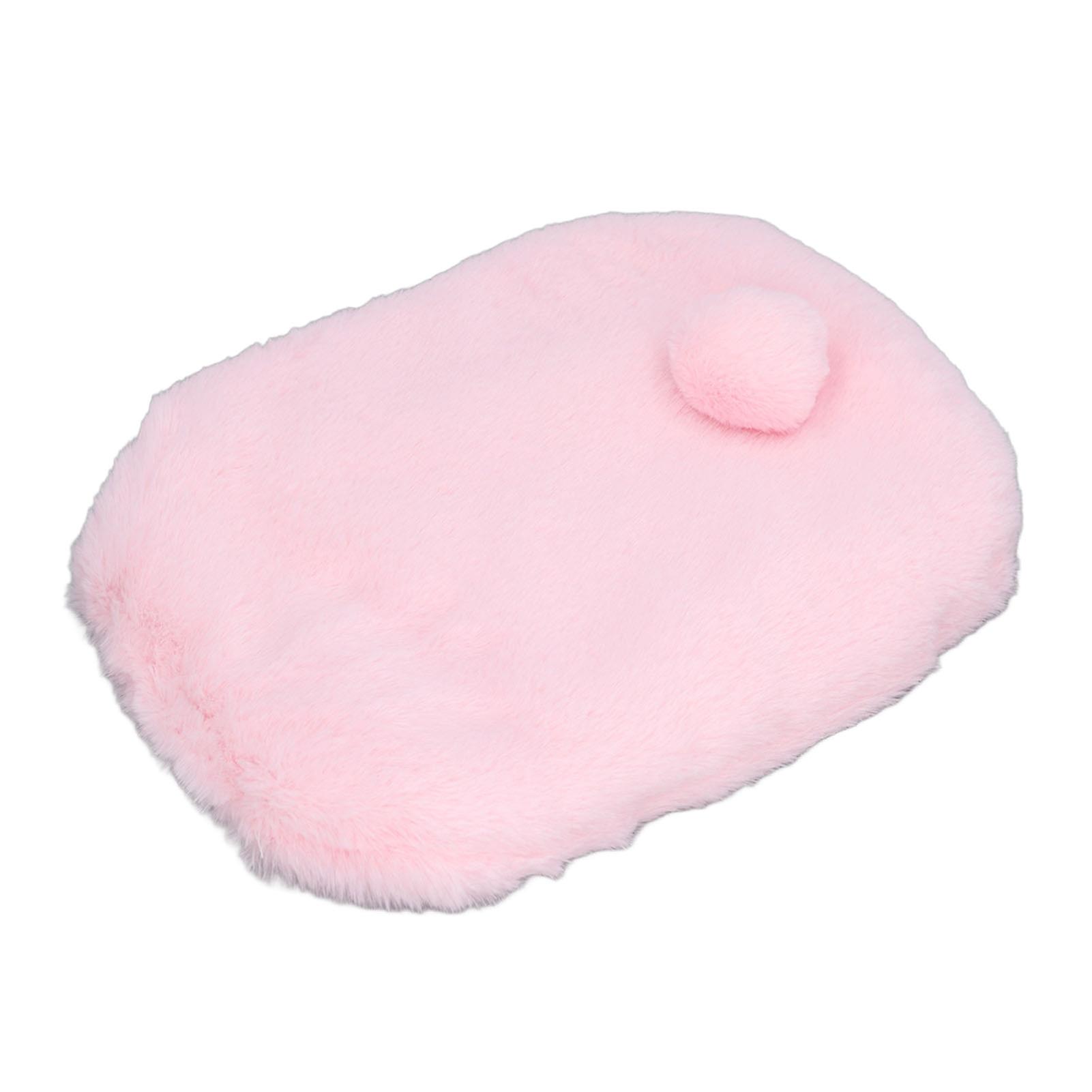 Pet Plush Pad Soft Skin Friendly Warm Dog Mat Large Safety Cat Bed Mat for Sleeping Relaxing Playing Pink S