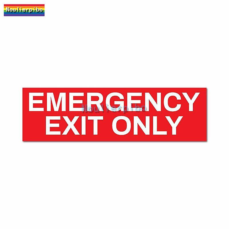 Emergency Exit Only Logo Reflective Car Decal Sticker Pvc Decal For Emergency Access Basement Schools And Communities