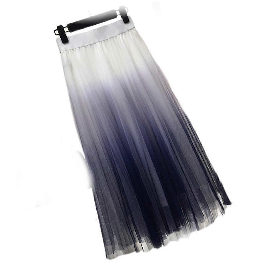 Pleated Shaded Ombr Tulle Layers