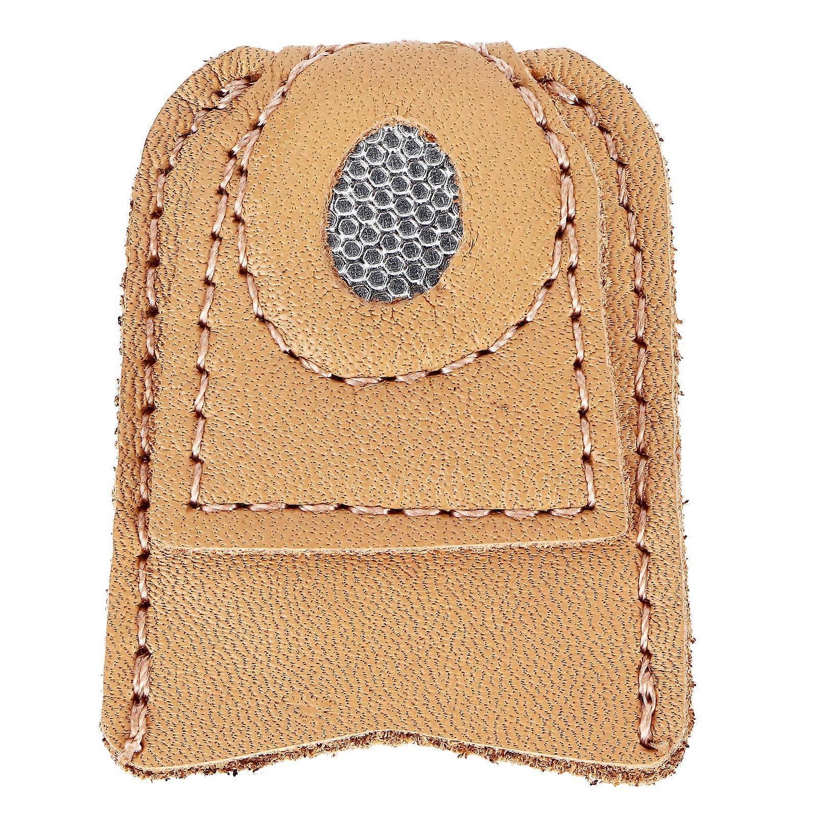 Ράψιμο μανίκι δάχτυλο πλέκοντας Thimble δέρμα Fingertip προστατευτικό κεντήματα προμήθειες μεγάλο