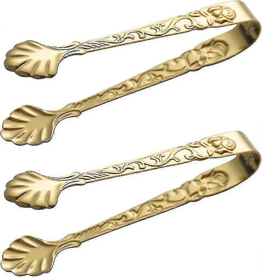 2 stk sukkertang rustfritt stål istang godteri bar tang isbit tang fest dekorasjongolden