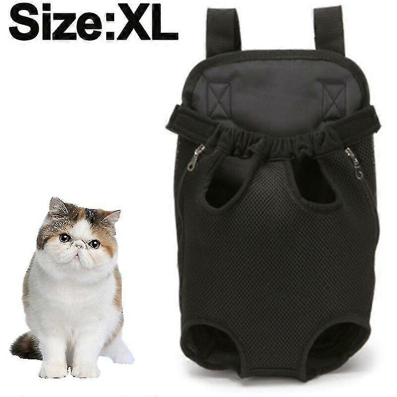 Pet Dog Backpack-Pet Outing Backpack-Portable Breathable Backpack Pet-Black-XL