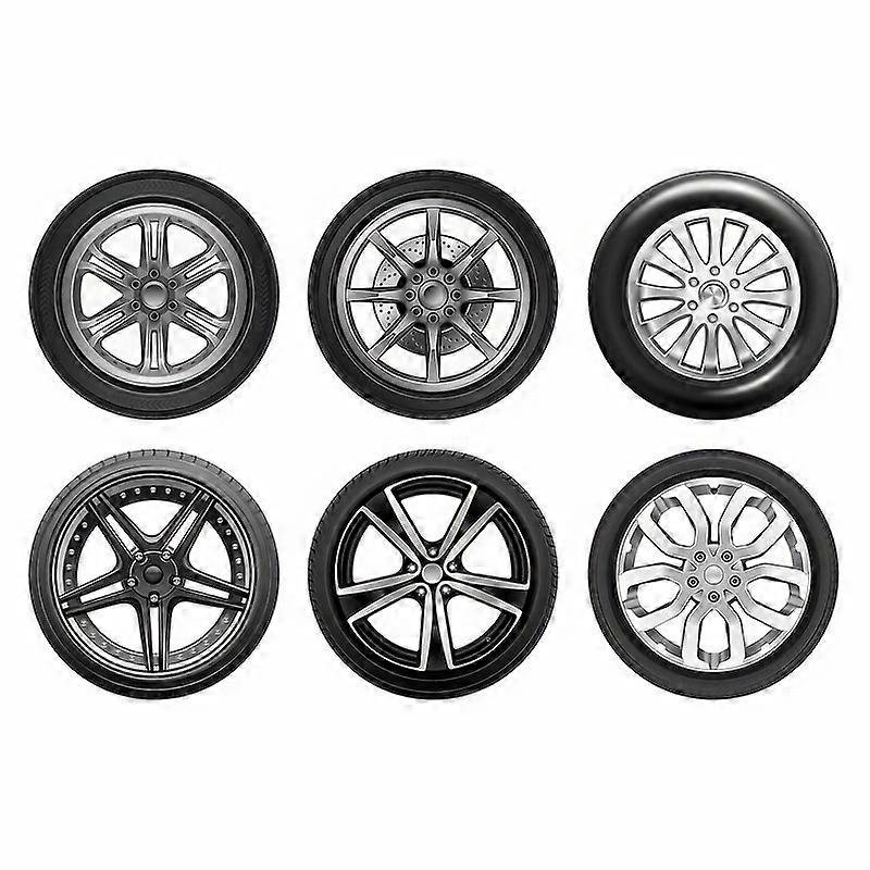 6個、コースターマット、クリエイティブタイヤ型断熱コースターマット、アクリルをテーマにしたパーティーデスクトップデコラティブギフト