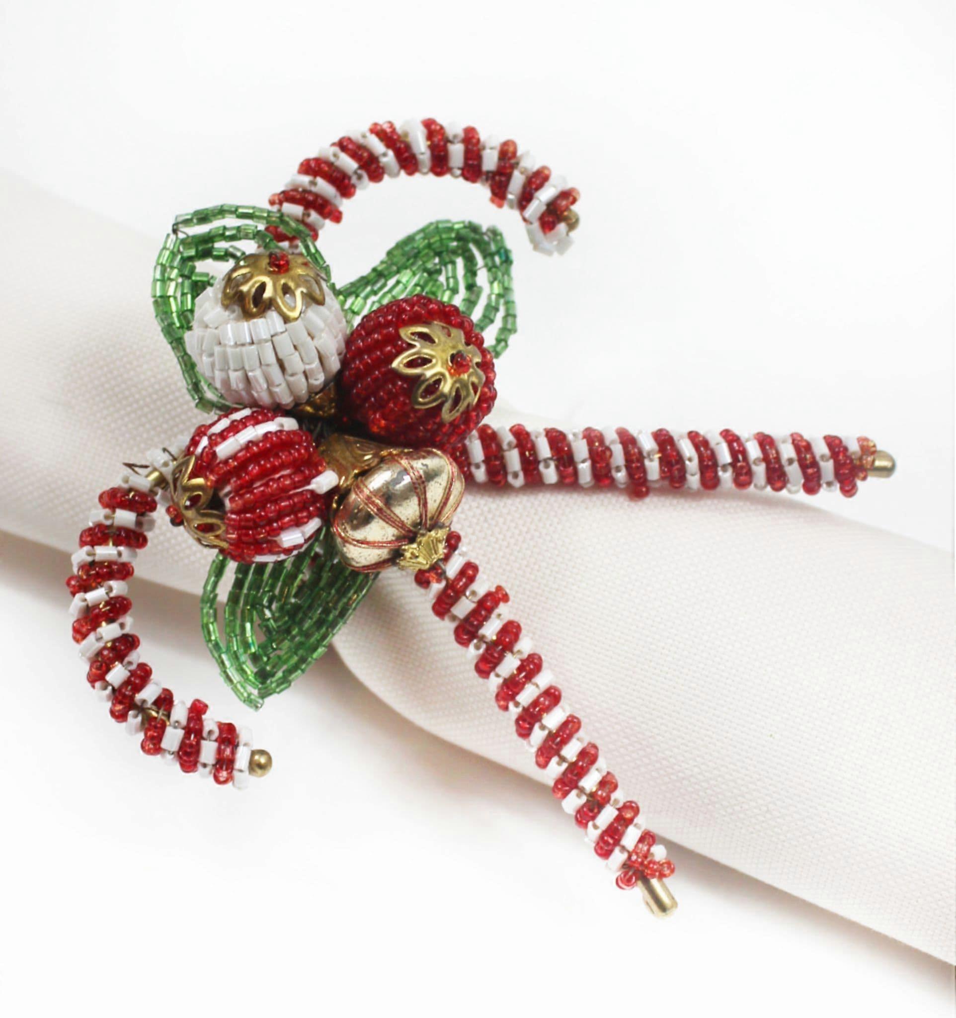 Candy Canes Christmas Napkin Ring