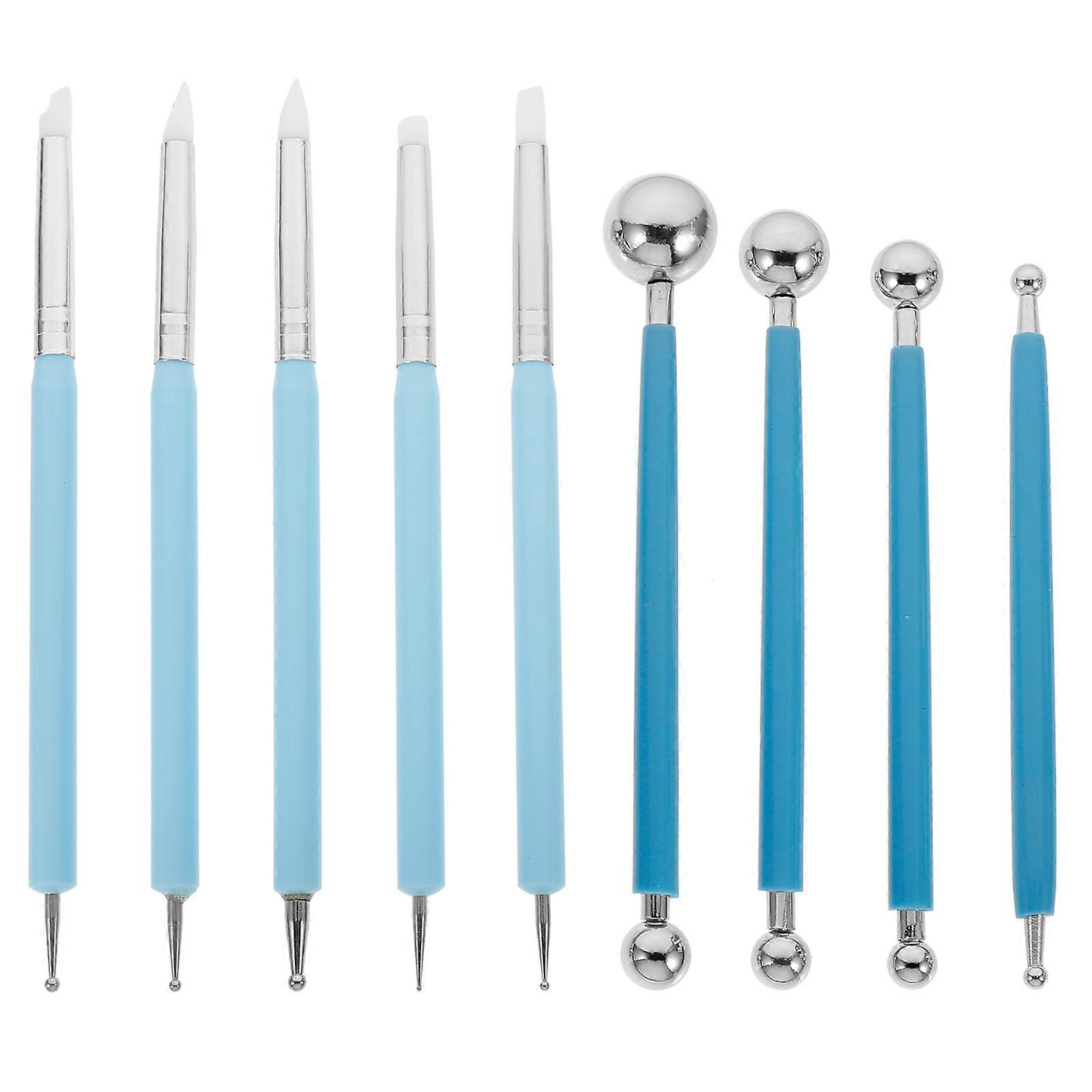 1 Set Handmade DIY Clay Sculpting Tool Modeling Dotting Tool for Clay Sculpture