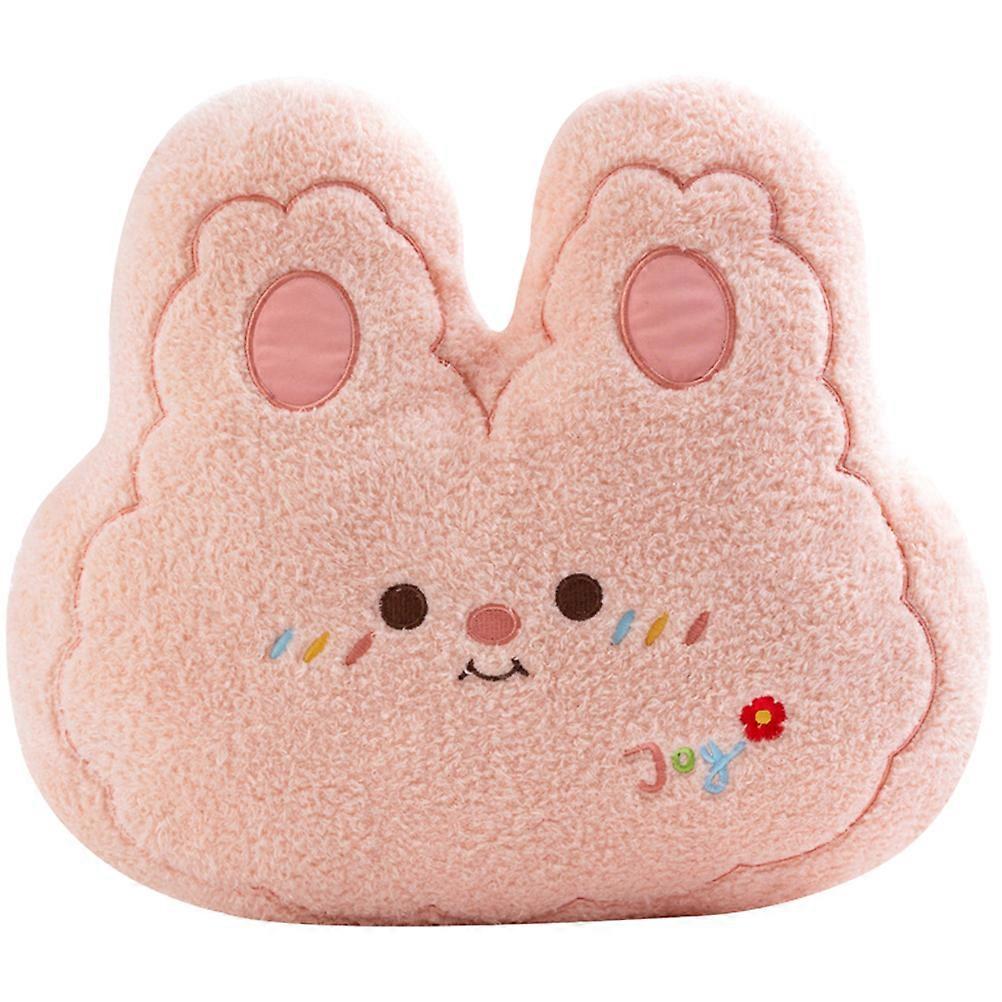 Bunny Throw Pillow Adorable Bunny Cushion Rabbit Plush Back Cushion Home Pillow