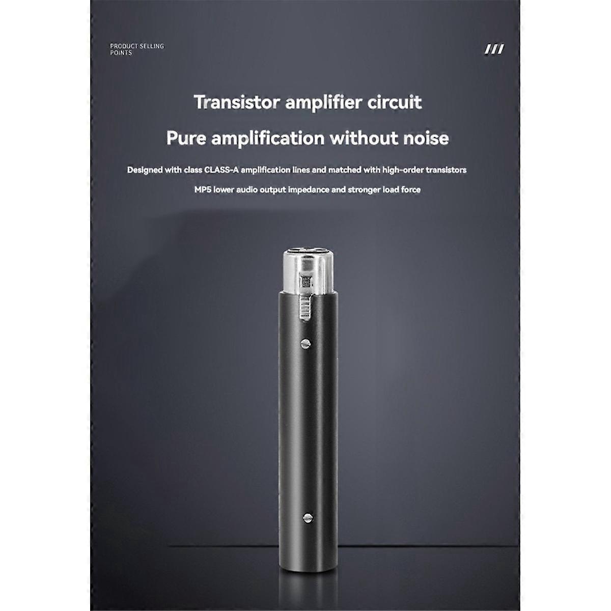 Dynamic Microphone Amplifier 5V Power Supply Single Channel Increase Omnidirectivity for Dynamic Microphone Drop