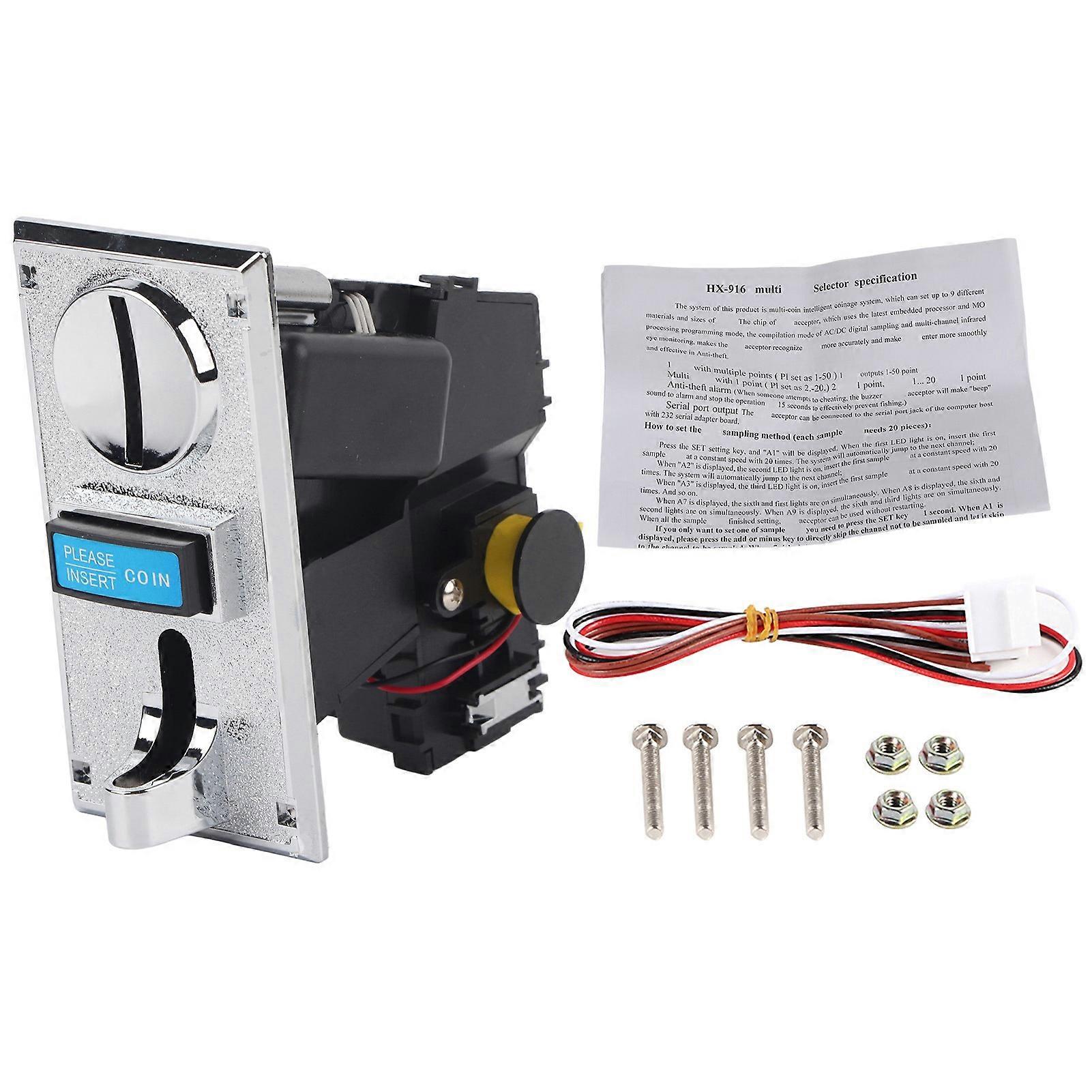 Multi Coin Acceptor Selector Slot for Arcade Game Mechanism Vending Machine