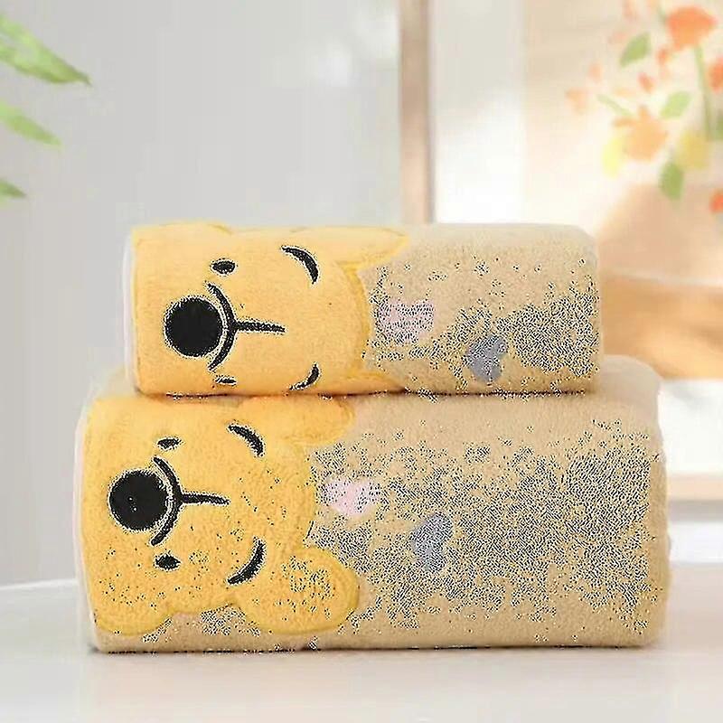 Medvídek Ručník Sada Osušek Měkké A Savý Korálový Sametová Osuška Domácí Ručník Dětský Kreslený Osuška