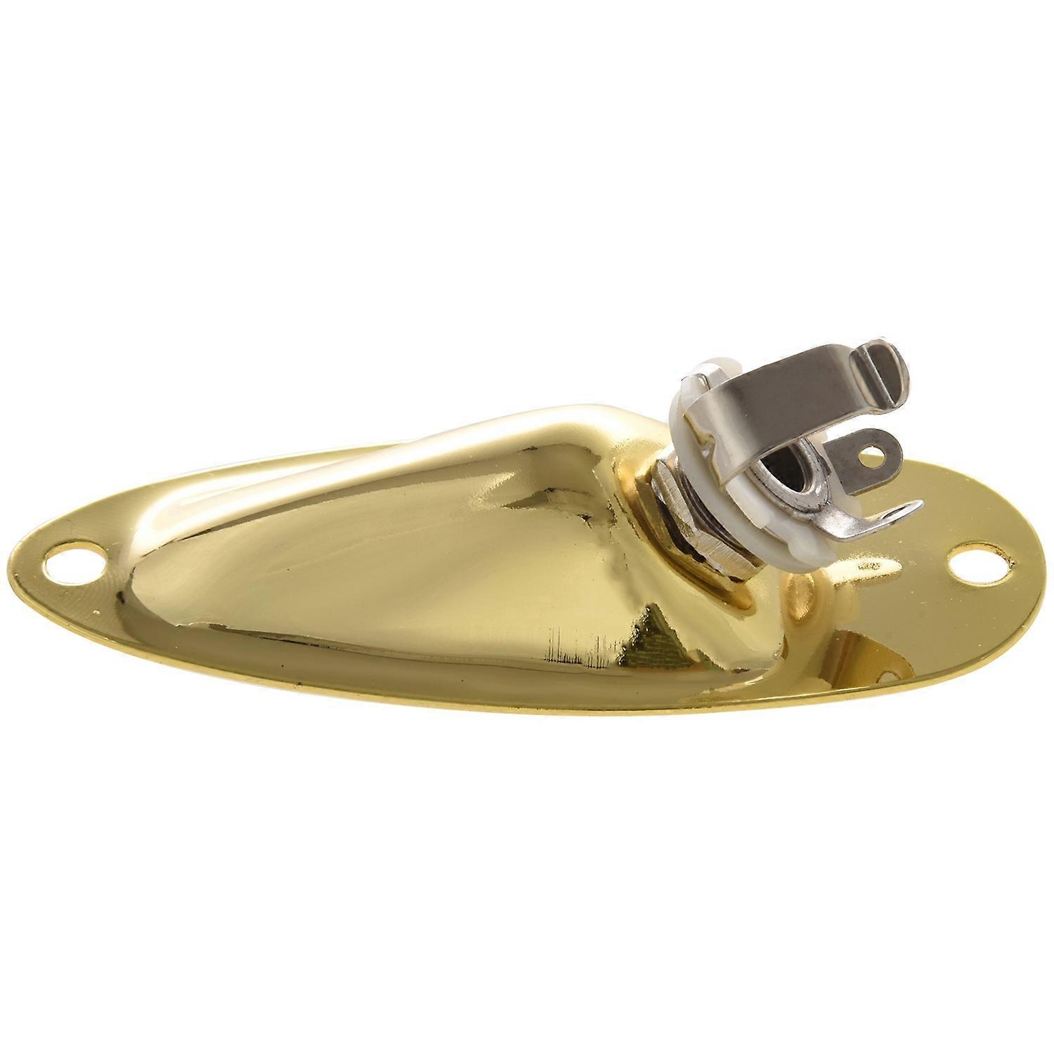 1pcs Boat Output Input Jack Plate Sockets for Fender Strat Guitar Replacement Parts