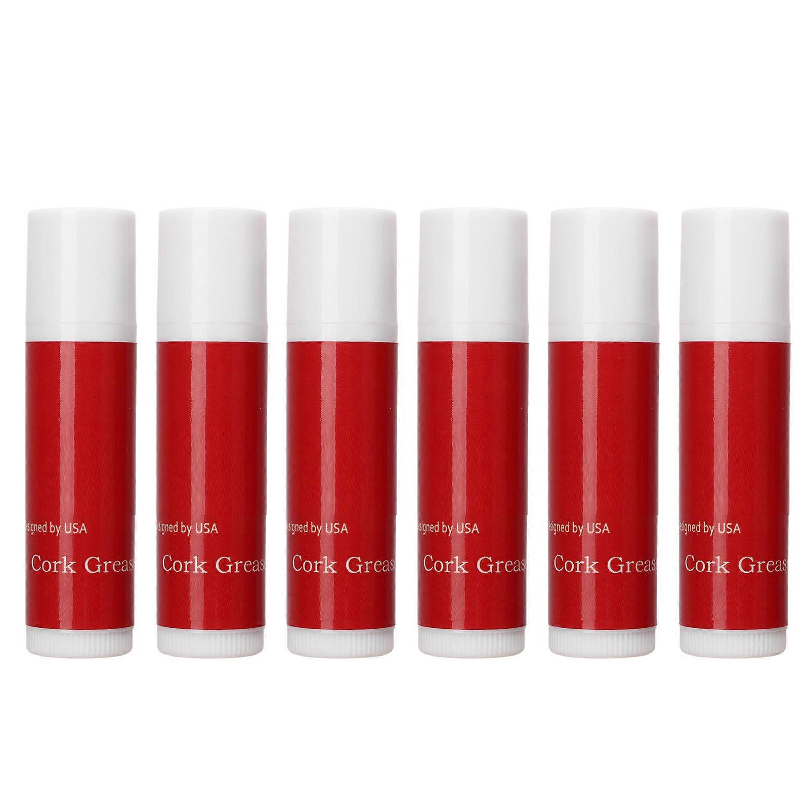 6Pcs Cork Grease Aromatic Reduce Wear Lubrication Effect Woodwind Instrument Cork Grease for Clarinet
