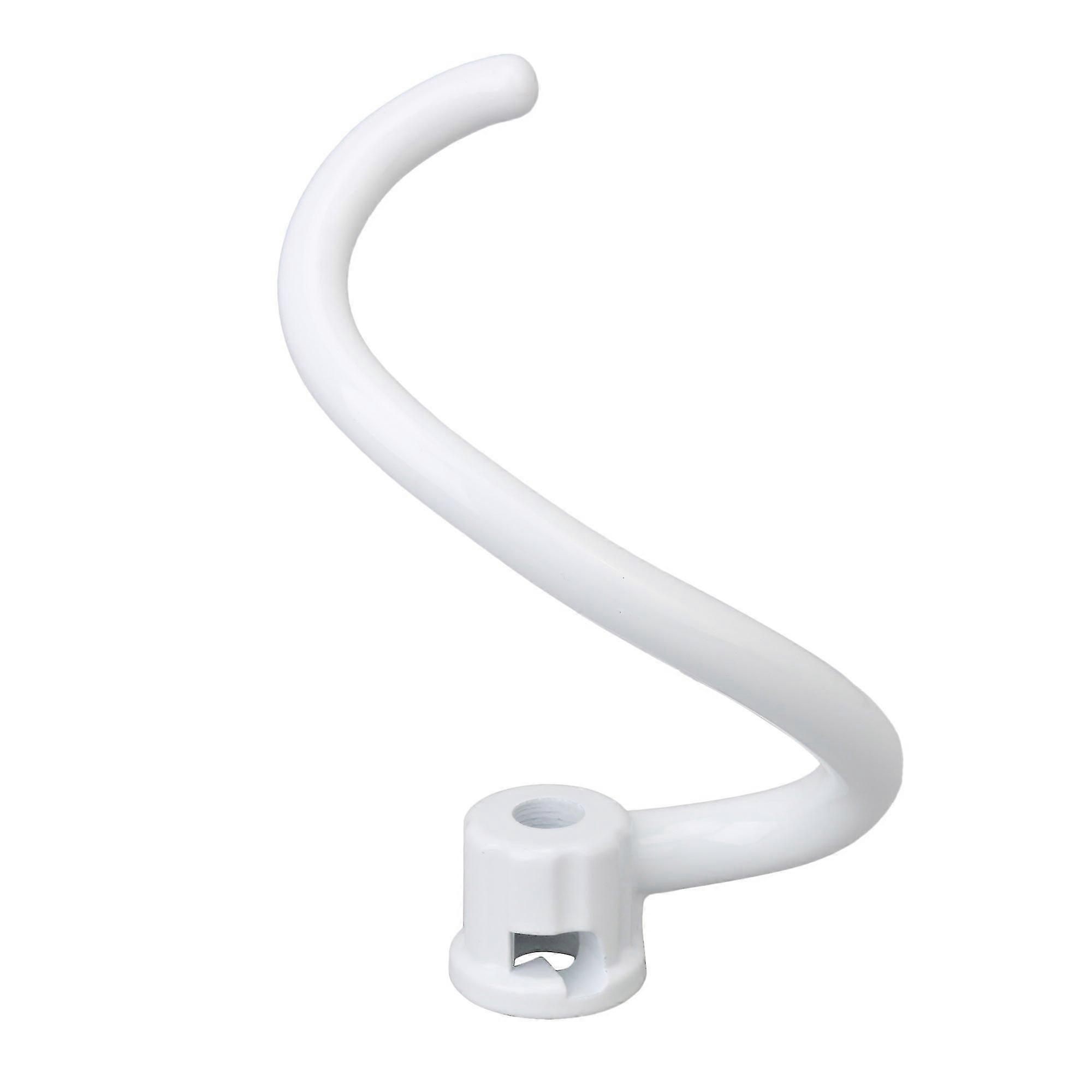 White Spiral Coated Dough Hook KV25G0X Replacement for KitchenAid 5-6QT
