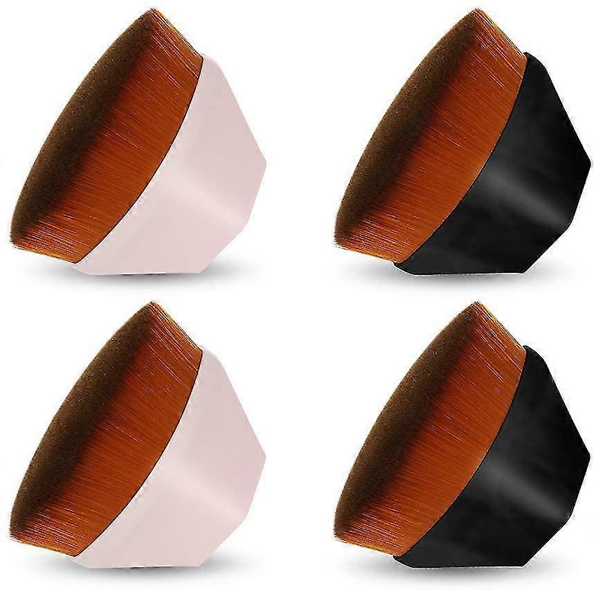 4pcs foundation makeup brush set with protective cover