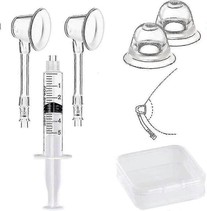 2pairs Inverted Nipple Puller Nippel Aspirator Corrector Frauen Nippel Sauger