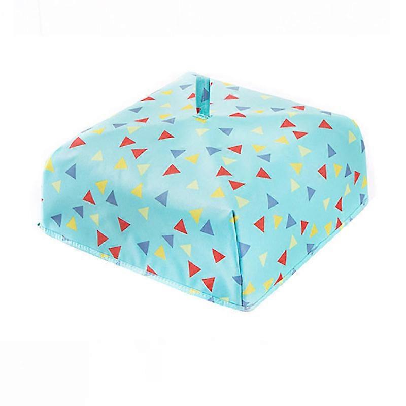2 pcs Portable Pliable Poussière Aliments Couvertures, Revêtement Interne Garde Les Aliments Chauds (vert, grand)
