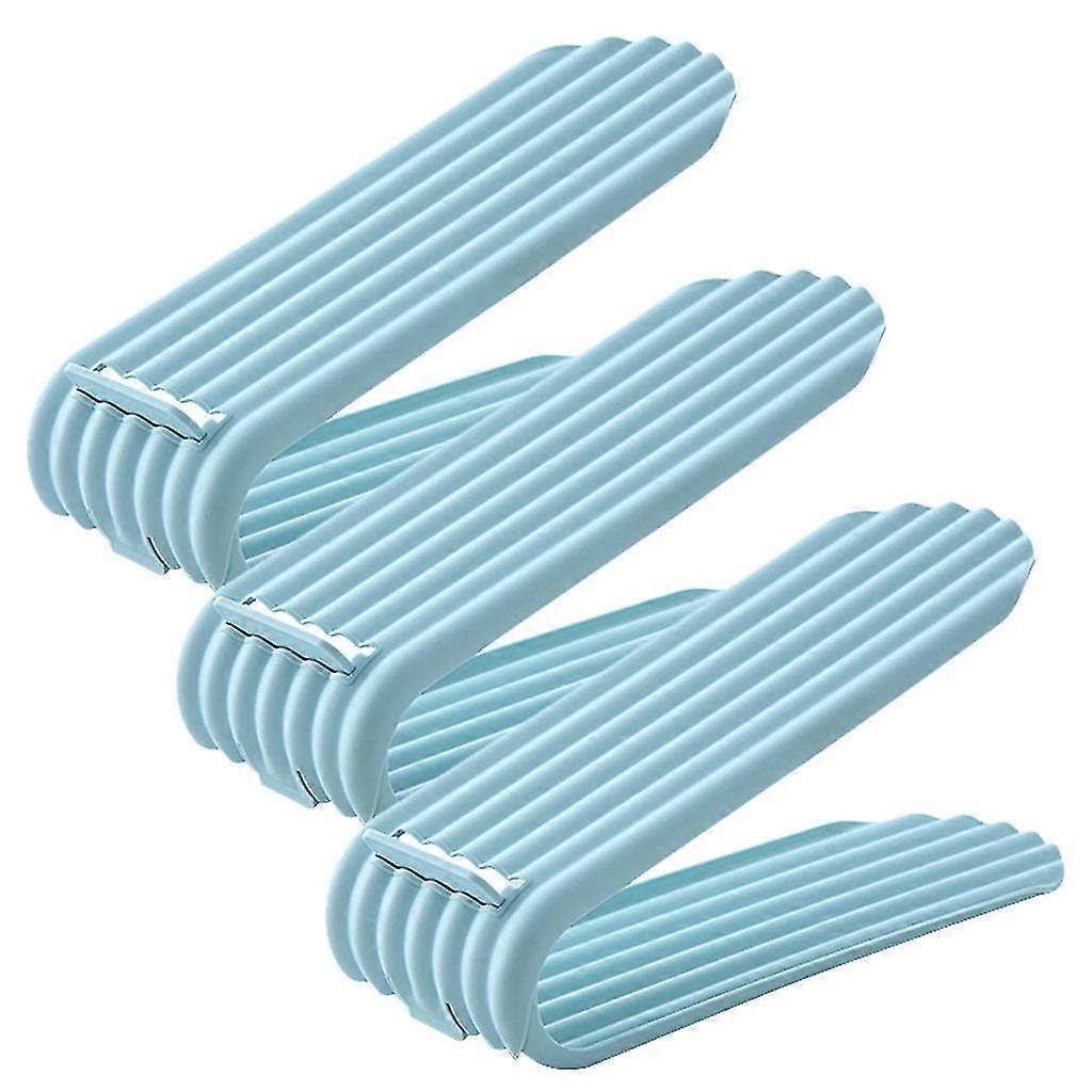 3pc Space-saving 2-layer Shoe Rack Shoe Adjustable Shoe Rack