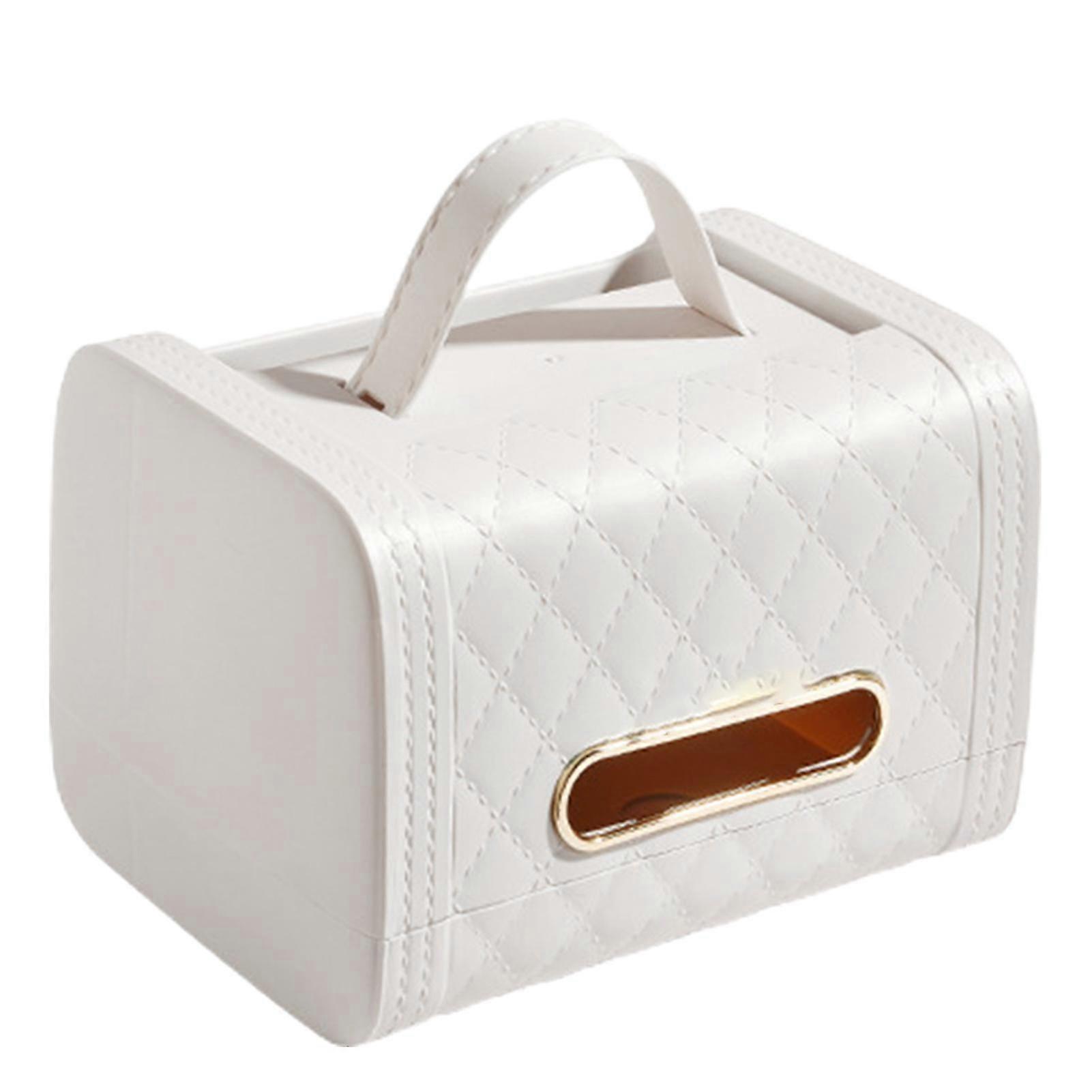 Tissue-Box in Form einer Tasche mit Stauraum für den Schreibtisch im Wohnzimmer