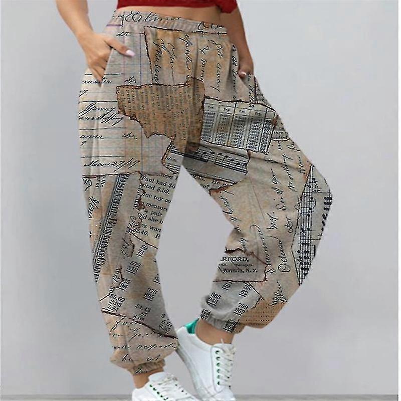 Kvinnors fritidssporter Mångsidig trycktröja Dambyxor Byxor