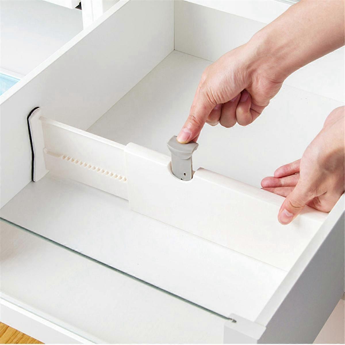 Drawer Divider 4Pc, Adjustable Drawer Dividers for Clothes Dresser Drawer Organizer for Kitchen Bed