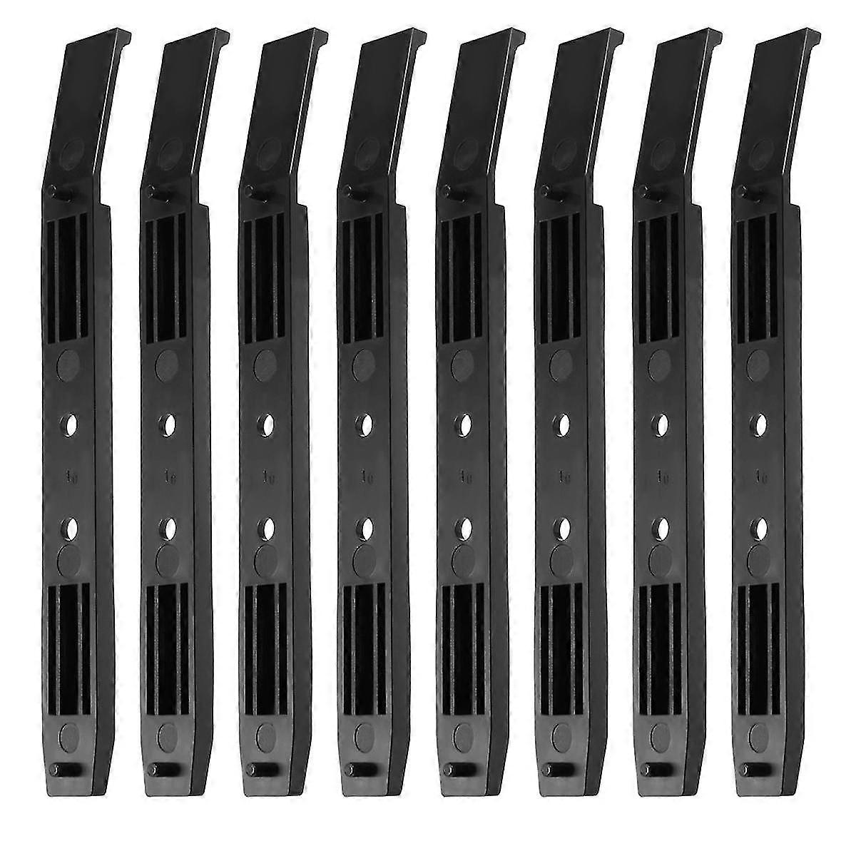 4 أزواج من قضبان محرك الأقراص الصلبة، ملحقات قفص الهيكل، منزلقة حاوية محرك الأقراص، قضبان بلاستيكية لمساحة من 3.5 إلى 5.25 هكتار