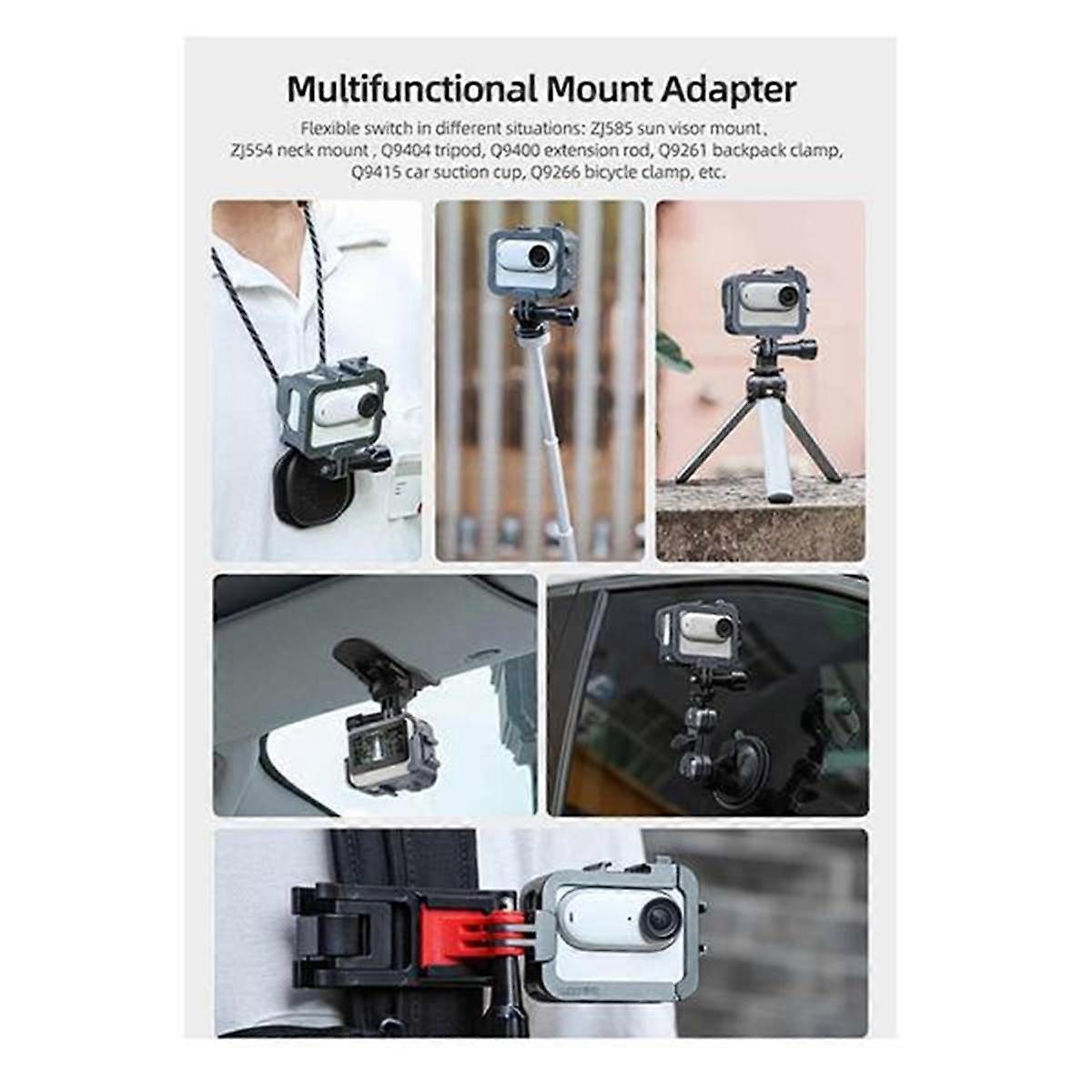 Aluminum Alloy Cage for GO 3 GO 3S Metal Cage Camera Extension Bezel Thermal Cold Shoe Case