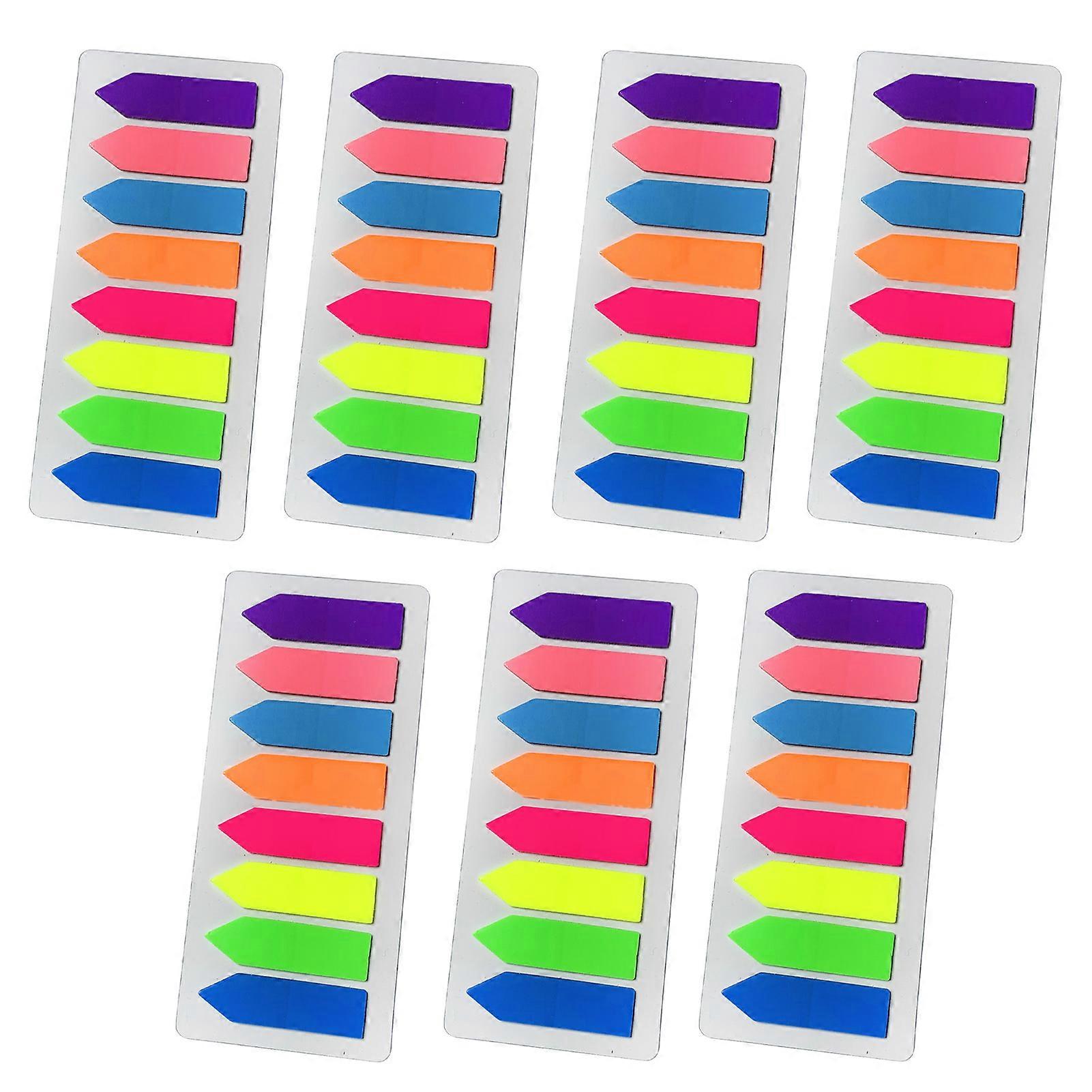 PET Arrow Flags Professional 8 Colors Writable Waterproof Reusable Page Flag Markers for Home School Office