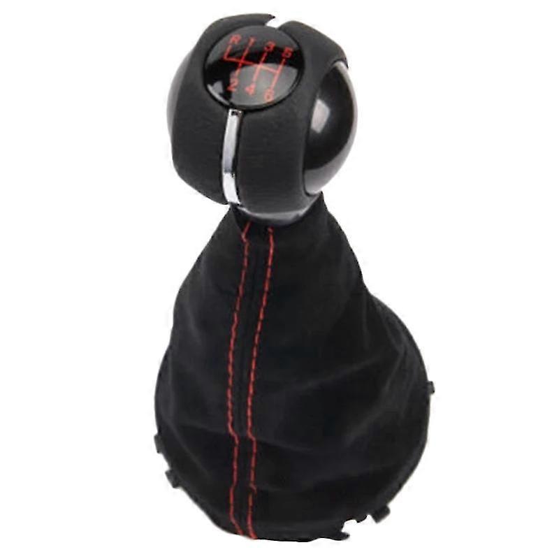 6 Speed Manual Gear Lever Shift Knob With Gaitor Leather For F55 F56 F57 F54 F60 Red 25117641999 fq