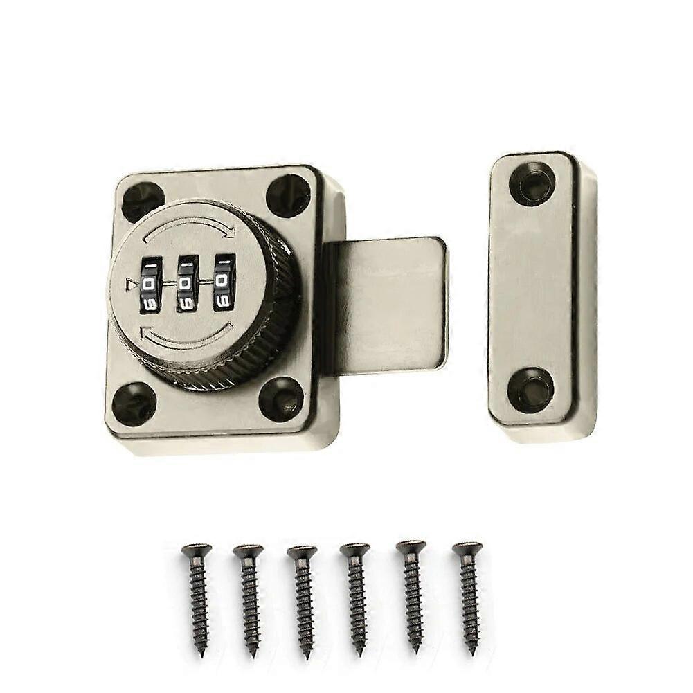 3 Digit Combination Password Door Lock Smart Cam Code Lock Zinc Alloy For Home Mailbox Cabinet Door Hardware Sliding Bolt Lock