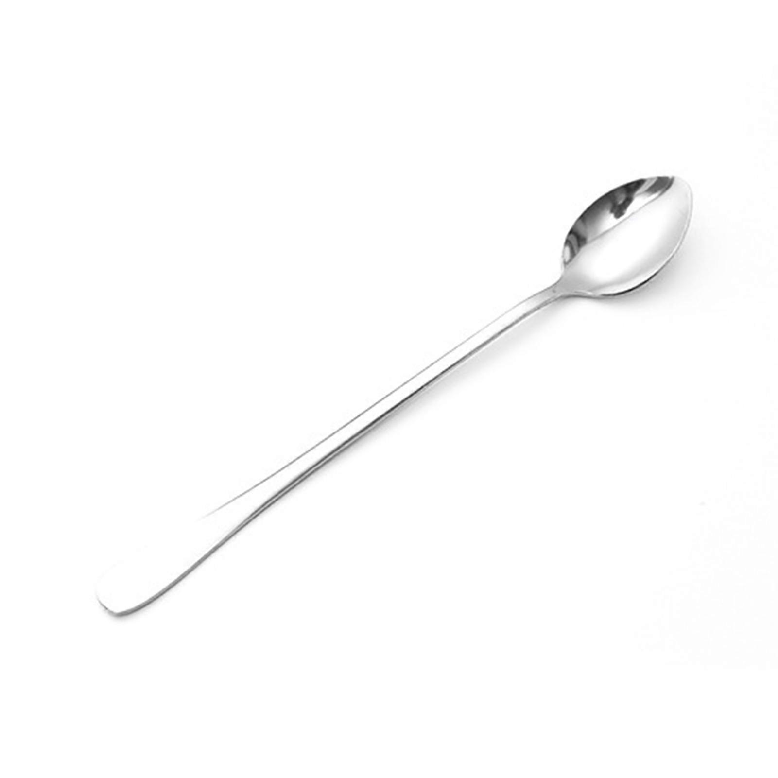 Stainless Steel Long Handle Stirring Spoon Multifunctional Rices Spoon for Cake Tea Coffee