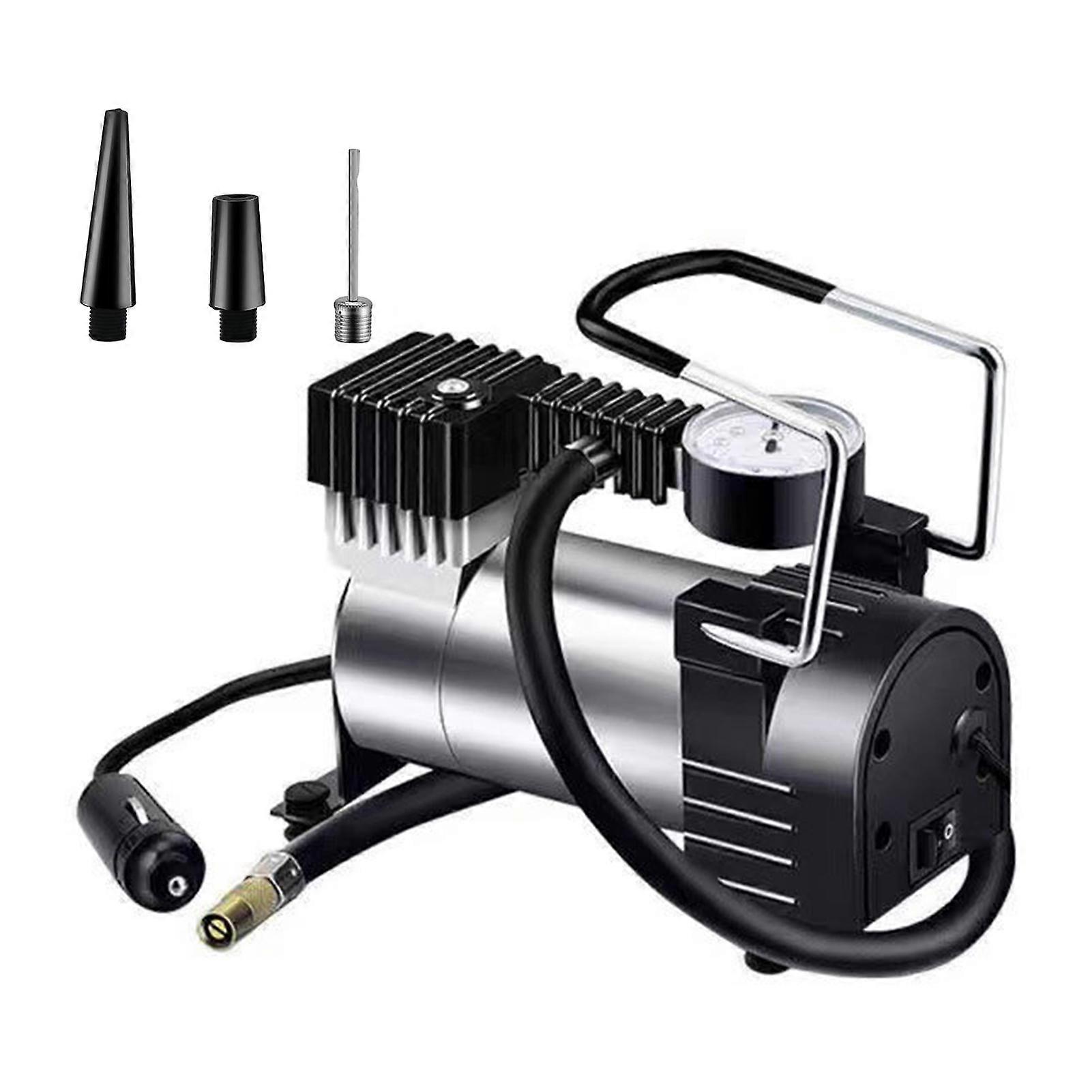 12V Portable Car Inflatable Pump Low Noise Automatic Tire Inflator for Automobile Bike