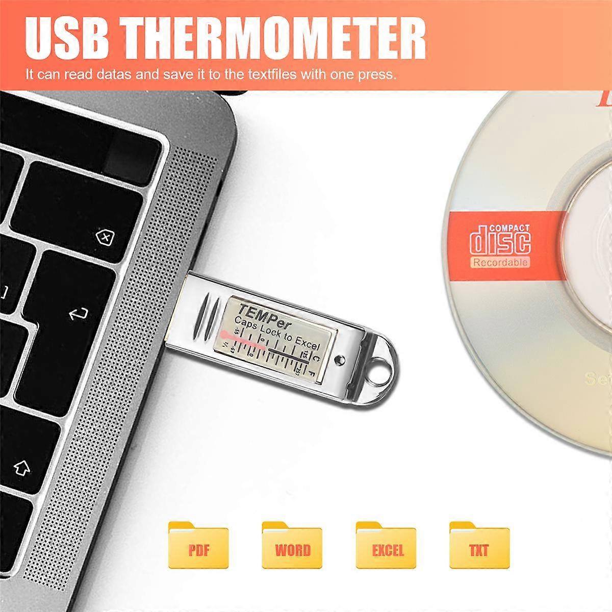 Gold TEMPer USB Thermometer – Temperatur-Datenlogger Für PC & Laptop, Inkl. Software Zur Aufzeichnung