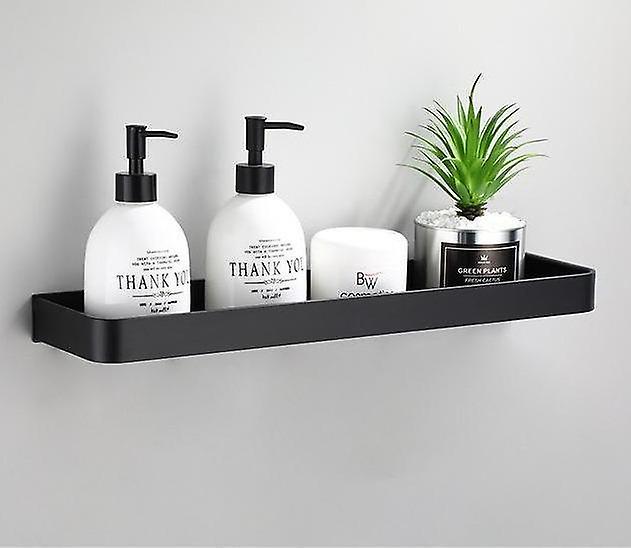 Black Bathroom Corner Shelf Wall Mounted
