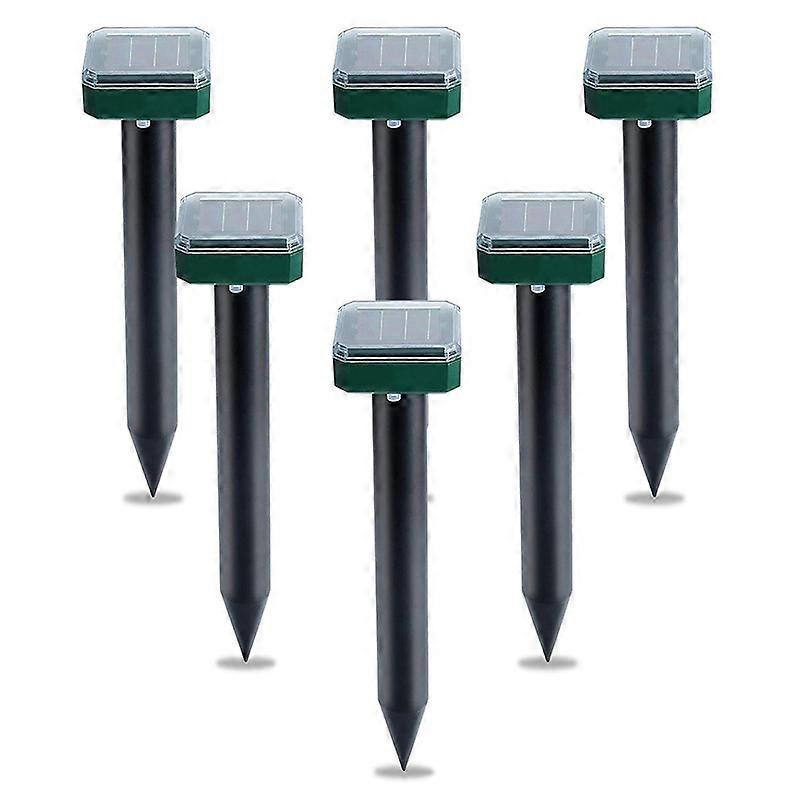 6 Pcs Solar Powered Snake Repellent for Outdoors,Ultrasonic Snake Repellent,Solar Snake Repellent f