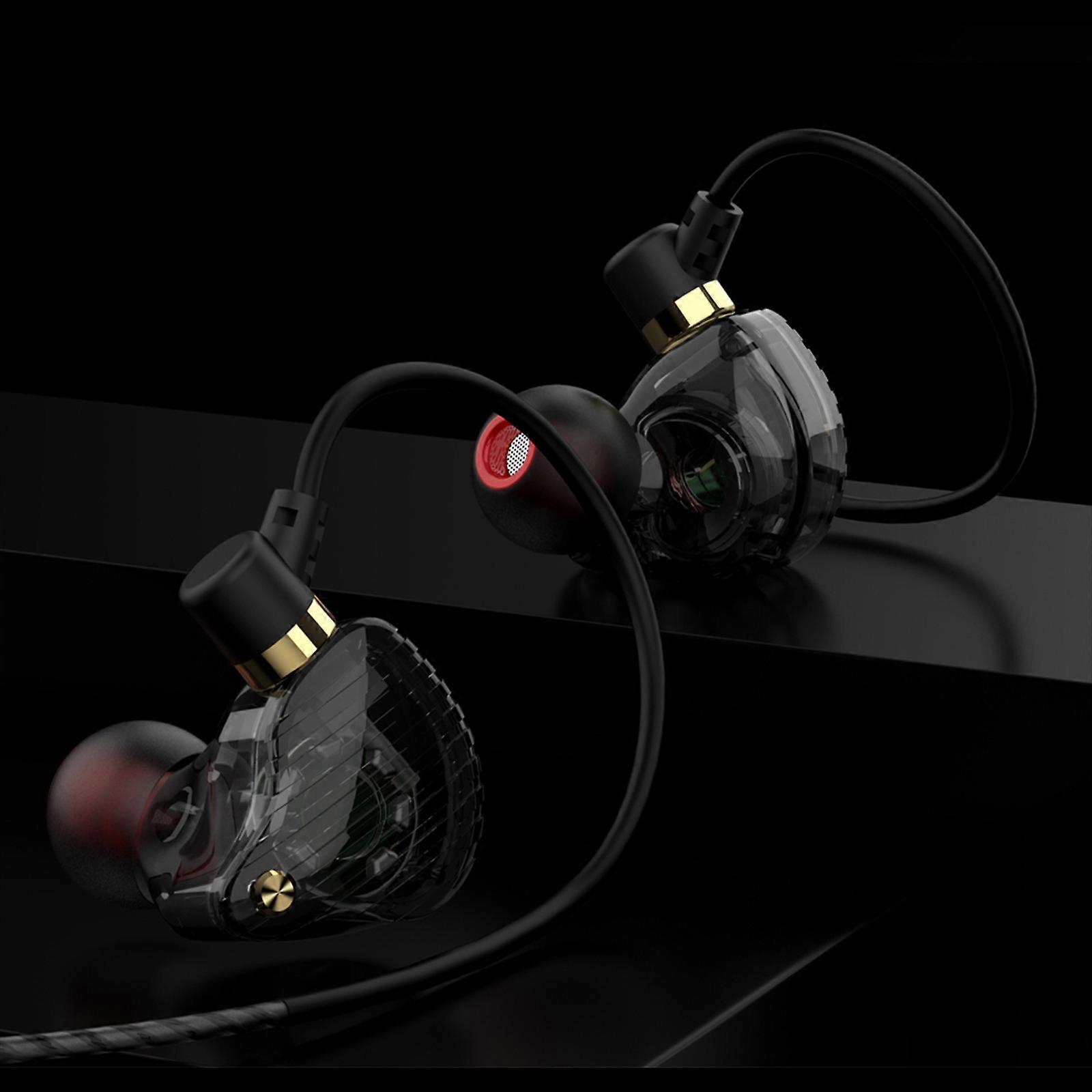 Transparent Outer Surface Without Delay LED In Ear Gaming Sports Music Wired Microphone Clear Call Earphones FLYE2919