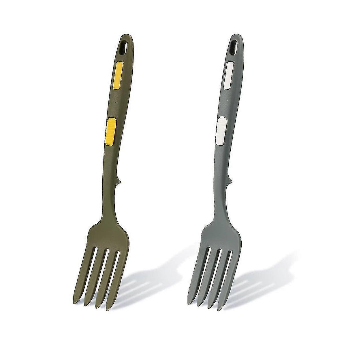 2pcs Silicone Flexible Forks, Silicone Cooking Fork Heat Resistant, Multifunctional Blending Fork F zy
