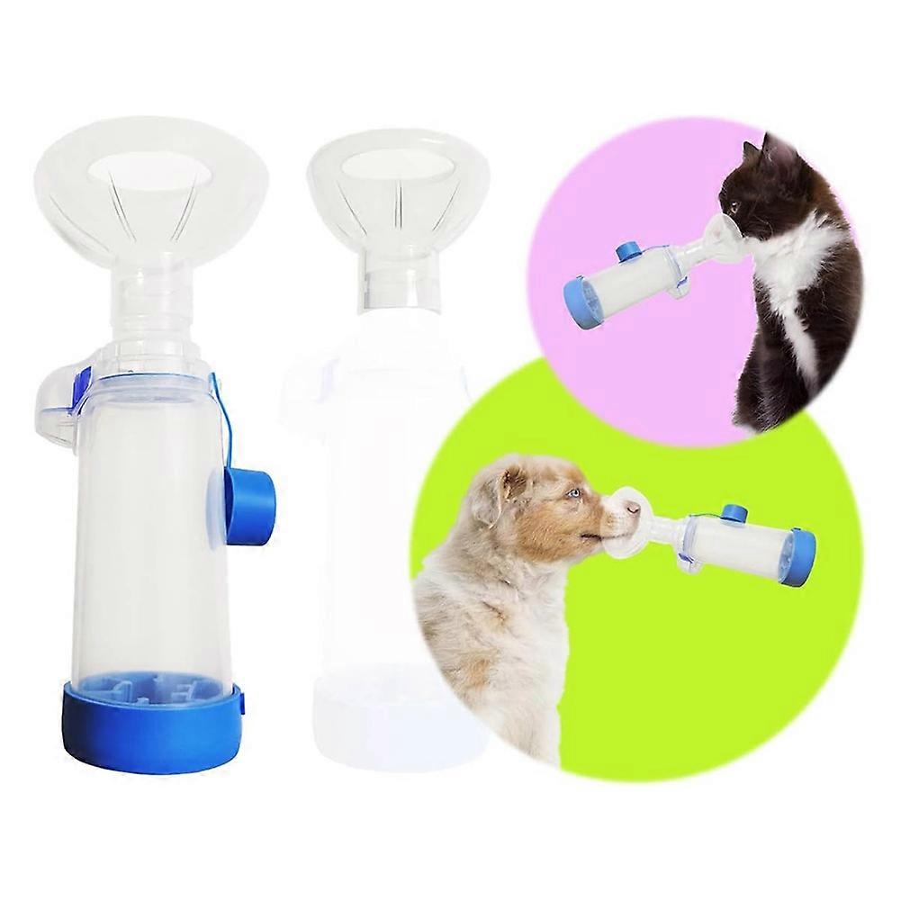 Inhaler Spacer with 2 Masks for Pets Cat and Small Dog Inhaler Spacer for ,with Round Shape Silicon
