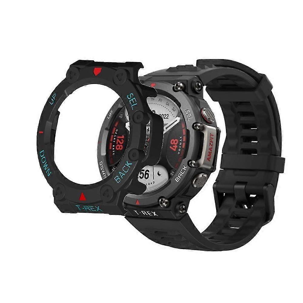 2-in-1 Protective Case + Screen Protector Glass For Amazfit T Rex 2 Trex 2 Smart