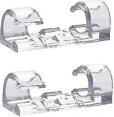 60 Transparent Cable Clamps, Sturdy, Self-adhesive Cable Holder, Durable Bracket